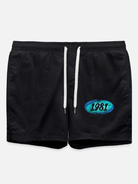 retro 1981 - Swim Trunks - black