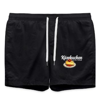 Käsekuchen Flüsterer - Badeshorts - Schwarz - Vorne - AI Model Male 185 light (185cm)