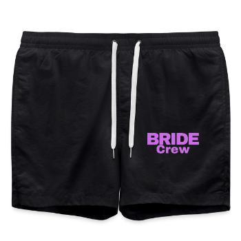 Bride Crew - Badeshorts - Schwarz - Vorne - AI Model Male 185 light (185cm)