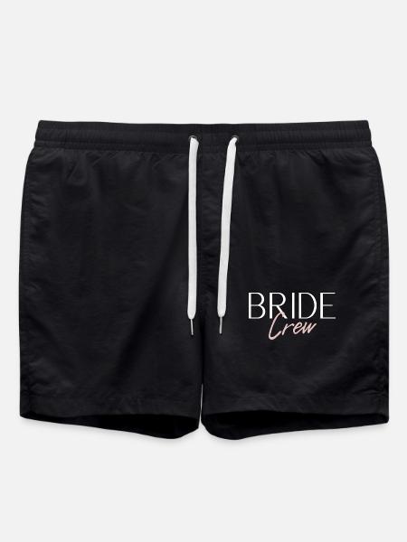 Bride Crew - Swim Trunks - black