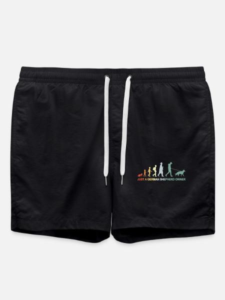 Evolution Schäferhund Besitzer - Badeshorts - Schwarz