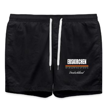 Euskirchen - Badeshorts - Schwarz - Vorne - AI Model Male 185 light (185cm)