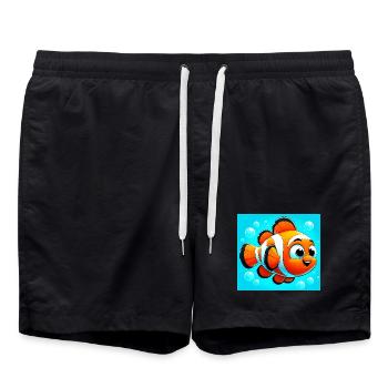 Clownfish - Swim Trunks - black - Front - AI Model Male 185 light (185cm)