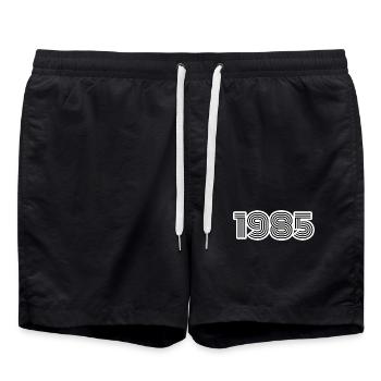 1985 - Short de bain - noir - Devant - AI Model Male 185 light (185cm)