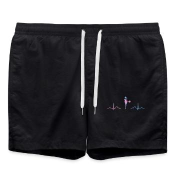 Cheerleader Cheer Mom Cheerleading - Badeshorts - Schwarz - Vorne - AI Model Male 185 light (185cm)