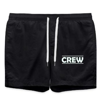 crew - Swim Trunks - black - Front - AI Model Male 185 light (185cm)