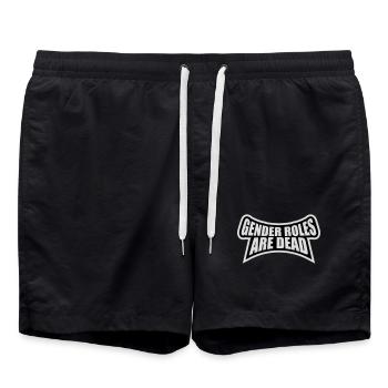 Les rôles de genre sont morts déclaration liberté - Short de bain - noir - Devant - AI Model Male 185 light (185cm)