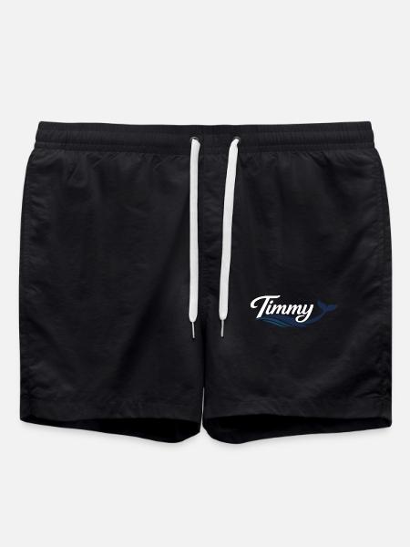 Timmy Wal - Typography - Swim Trunks - black