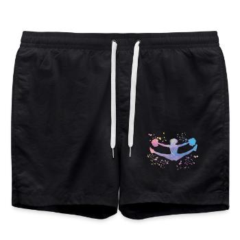 Cheerleader Cheer Mom Cheerleading - Badeshorts - Schwarz - Vorne - AI Model Male 185 light (185cm)