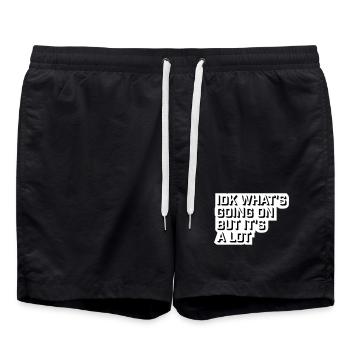 Je ne sais pas ce qui se passe mais c’est vraiment dépassé - Short de bain - noir - Devant - AI Model Male 185 light (185cm)