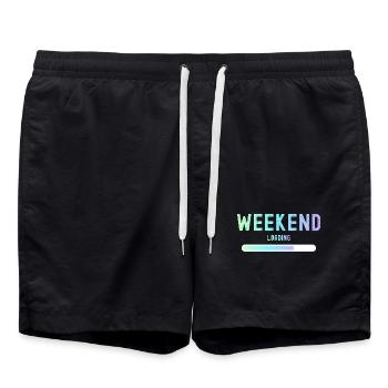 Weekend loading Weekend and leisure - Swim Trunks - black - Front - AI Model Male 185 light (185cm)