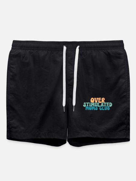 Overstimulated Moms Club - Swim Trunks - black