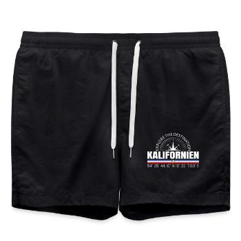 Californie - Short de bain - noir - Devant - AI Model Male 185 light (185cm)