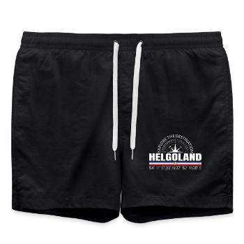 Helgoland - Badeshorts - Schwarz - Vorne - AI Model Male 185 light (185cm)