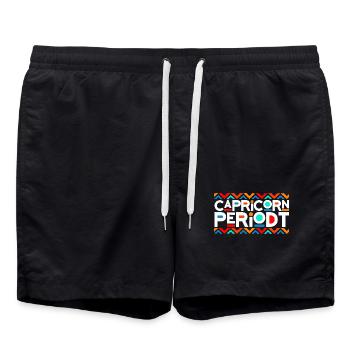 Zodiaque néon du Capricorne Periodt - Short de bain - noir - Devant - AI Model Male 185 light (185cm)