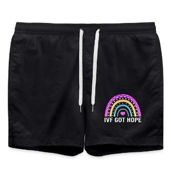 Ivf Retrieval Künstliche Befruchtung Reagenzglas - Badeshorts - Schwarz - Vorne - AI Model Male 185 light (185cm)