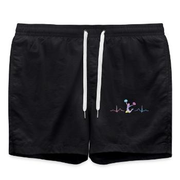 Cheerleader Cheer Mom Cheerleading - Badeshorts - Schwarz - Vorne - AI Model Male 185 light (185cm)