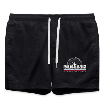 Fischland - Darß - Zingst - Badeshorts - Schwarz - Vorne - AI Model Male 185 light (185cm)