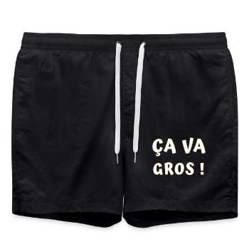 ÇA va gros ! - Short de bain - noir - Devant - AI Model Male 185 light (185cm)