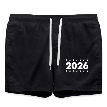 Cadre d’étoile 2026 - Short de bain - noir - Devant - AI Model Male 185 light (185cm)