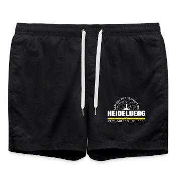 Heidelberg - Short de bain - noir - Devant - AI Model Male 185 light (185cm)
