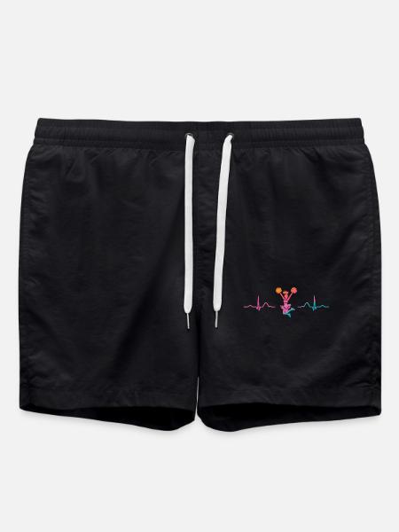 Cheerleader Cheer Mom Cheerleading - Swim Trunks - black