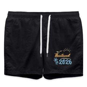 Thaïlande 2026 - Short de bain - noir - Devant - AI Model Male 185 light (185cm)