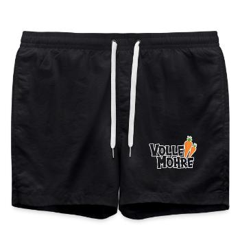 Carotte pleine - Short de bain - noir - Devant - AI Model Male 185 light (185cm)