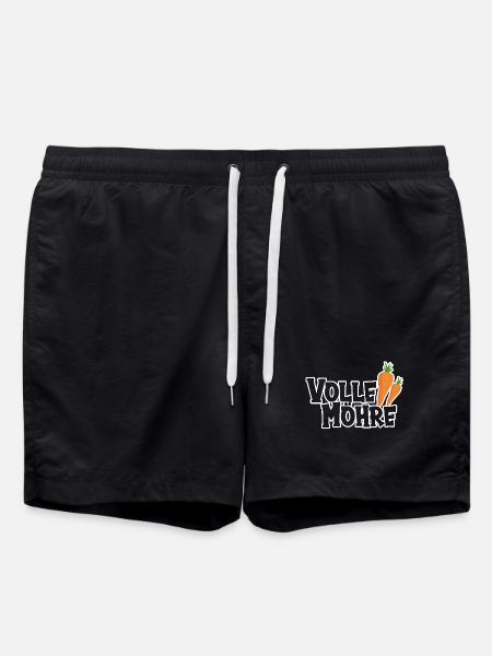 full carrot - Swim Trunks - black