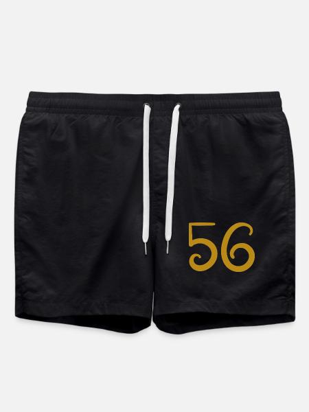 56 - Badeshorts - Schwarz