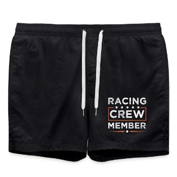 Racing Crew - Badeshorts - Schwarz - Vorne - AI Model Male 185 light (185cm)