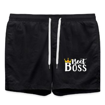 La meilleure meilleure manager de tous les temps CEO Femme - Short de bain - noir - Devant - AI Model Male 185 light (185cm)