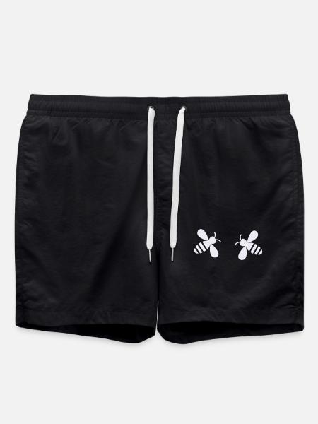 Bee Silhouettes - Swim Trunks - black