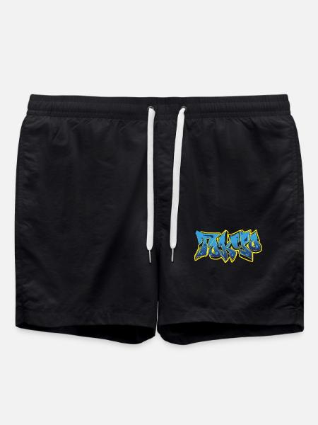 Cool Graffiti Tokyo Blue - Short de bain - noir