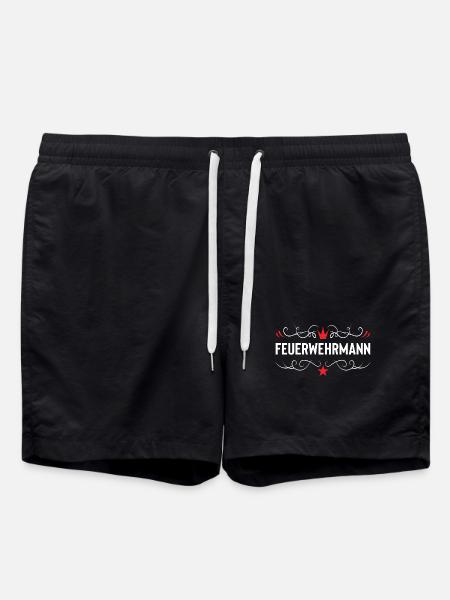 Feuerwehrmann Feuerwehr - Badeshorts - Schwarz