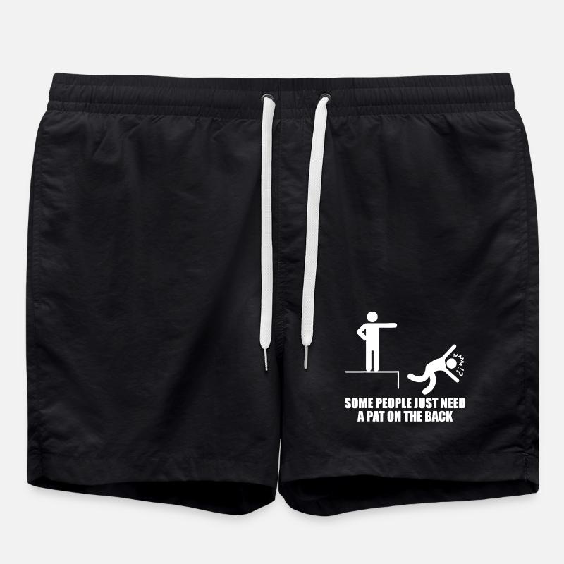 Pat on the Back Rescue - Swim Trunks - black
