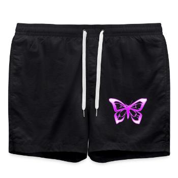 Butterfly - Swim Trunks - black - Front - AI Model Male 185 light (185cm)