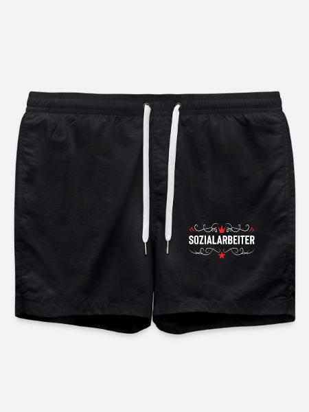 Sozialarbeiter Beruf - Badeshorts - Schwarz