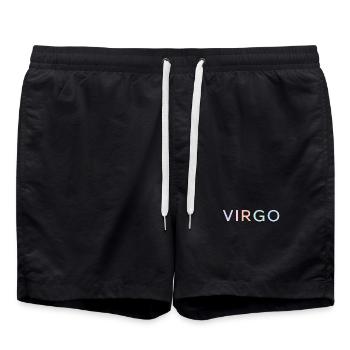 Police en dégradé Vierge pastel - Short de bain - noir - Devant - AI Model Male 185 light (185cm)