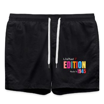 Limited edition Made in 1945 - Swim Trunks - black - Front - AI Model Male 185 light (185cm)