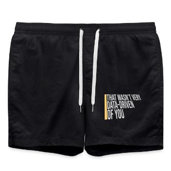 Ce n’était pas très axé sur les données de ta part, nerd drôle - Short de bain - noir - Devant - AI Model Male 185 light (185cm)