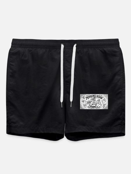 Nähkunst Modedesign Comic - Badeshorts - Schwarz