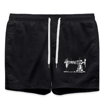 Sewing Studio Silhouette - Swim Trunks - black - Front - AI Model Male 185 light (185cm)