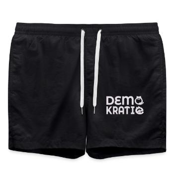 Démocratie des chats - Short de bain - noir - Devant - AI Model Male 185 light (185cm)