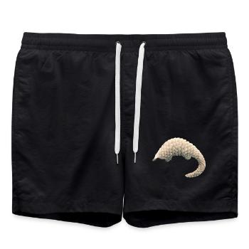 Schuppentier - Badeshorts - Schwarz - Vorne - AI Model Male 185 light (185cm)