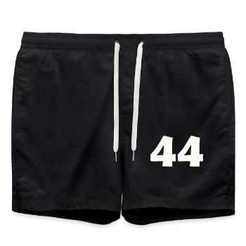 44 - Short de bain - noir - Devant - AI Model Male 185 light (185cm)