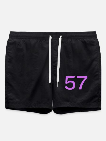 57 - Badeshorts - Schwarz