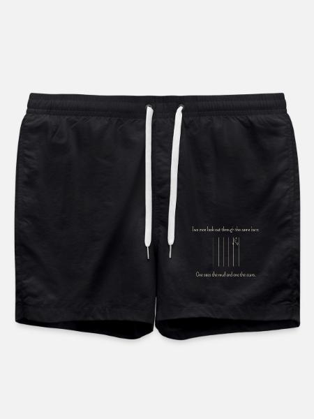 Der Klassiker für Perspektivenwechsel - Badeshorts - Schwarz