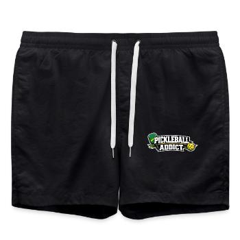 Pickleball Addict Logo - Short de bain - noir - Devant - AI Model Male 185 light (185cm)
