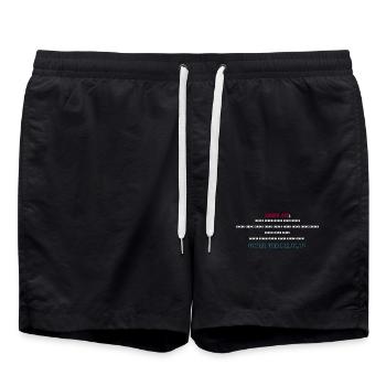 Error 418: User Too Delulu - Badeshorts - Schwarz - Vorne - AI Model Male 185 light (185cm)